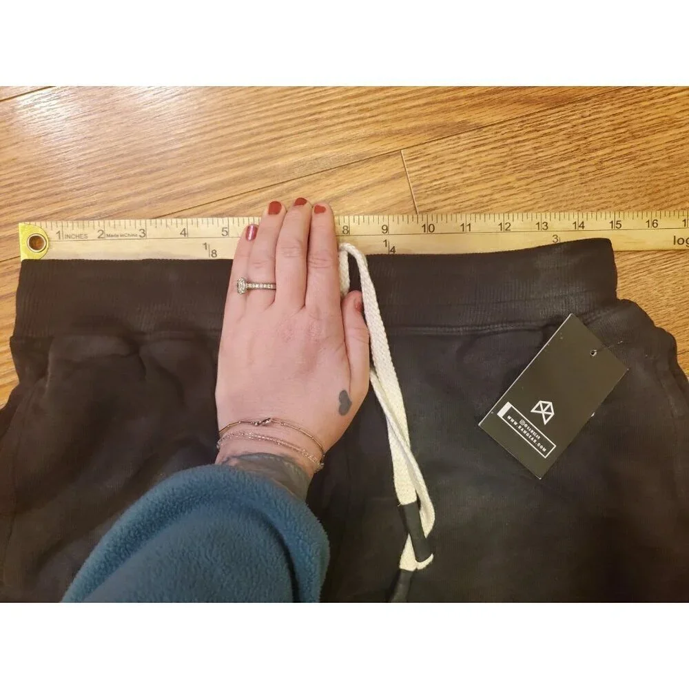 Rawgear‎ Sweatpants Men's Size Medium Black Acid Wash Cuffed NWT